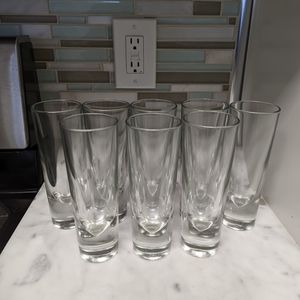 CARLO MORETTI VINTAGE BULLET BRUNCH GLASSES HEAVY WEIGHTED BOTTOM ITALY MORELLI